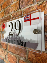 Royal Navy Scene House Sign