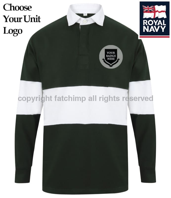 Royal Navy Units Panelled Rugby Shirt