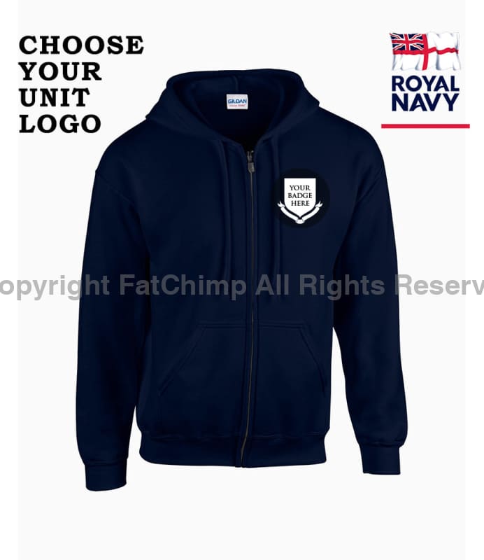 Royal Navy Units Unisex Full Zip Hoodie