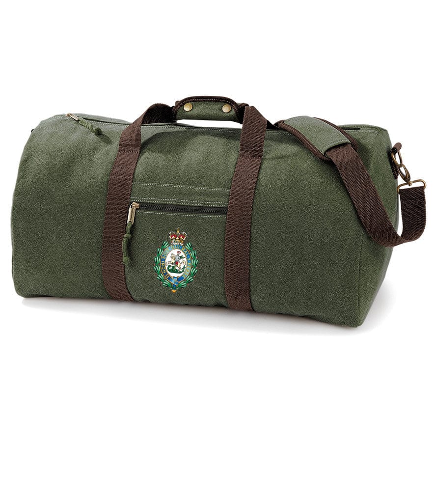 Royal Regiment of Fusiliers Vintage Canvas Holdall