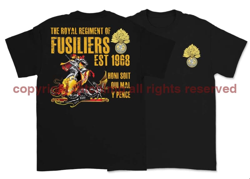 Royal Regiment of Fusiliers Double Print T-Shirt