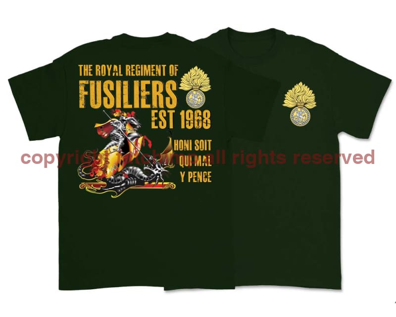 Royal Regiment of Fusiliers Double Print T-Shirt