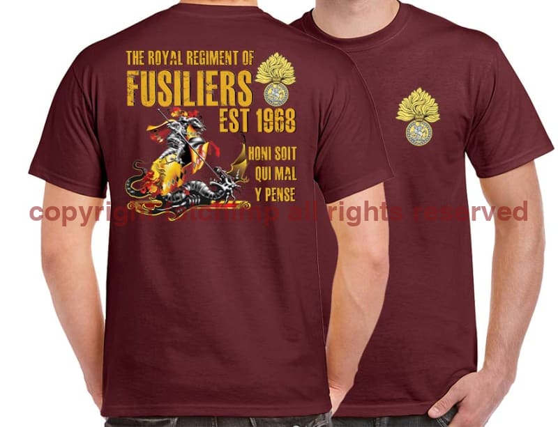 Royal Regiment of Fusiliers Double Print T-Shirt