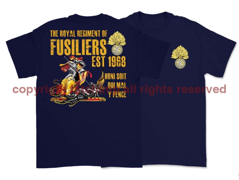 Royal Regiment of Fusiliers Double Print T-Shirt