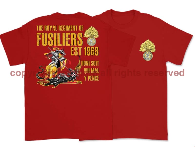 Royal Regiment of Fusiliers Double Print T-Shirt