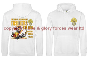Royal Regiment Of Fusiliers Est 1968 Double Side Printed Hoodie