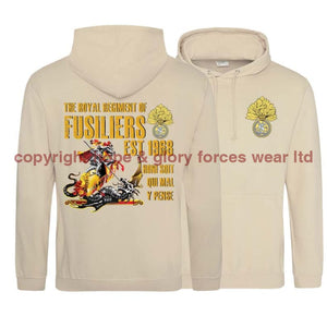 Royal Regiment Of Fusiliers Est 1968 Double Side Printed Hoodie