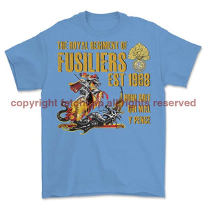Royal Regiment Of Fusiliers Est 1968 Printed T-Shirt