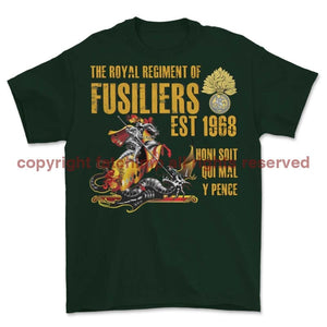 Royal Regiment Of Fusiliers Est 1968 Printed T-Shirt