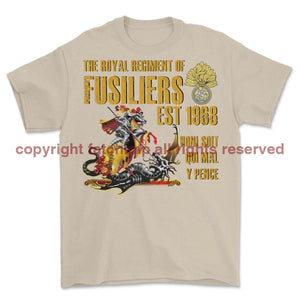Royal Regiment Of Fusiliers Est 1968 Printed T-Shirt