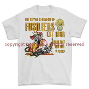 Royal Regiment Of Fusiliers Est 1968 Printed T-Shirt