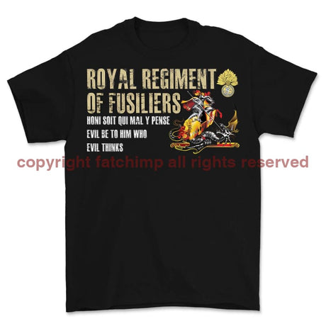Royal Regiment of Fusiliers George and Dragon Printed T-Shirt