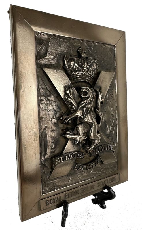 Royal Regiment Of Scotland Cold Cast Bronze Plaque Military
