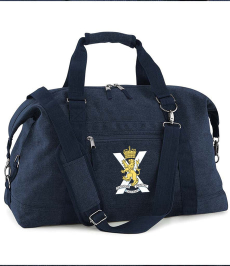 Royal Regiment of Scotland Vintage Canvas Satchel