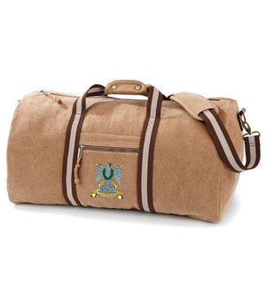 Royal Scots Dragoon Guards Vintage Canvas Holdall