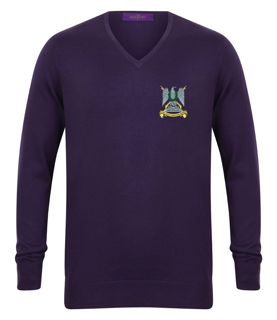 Royal Scots Dragoon Guards Lightweight V Neck Sweater