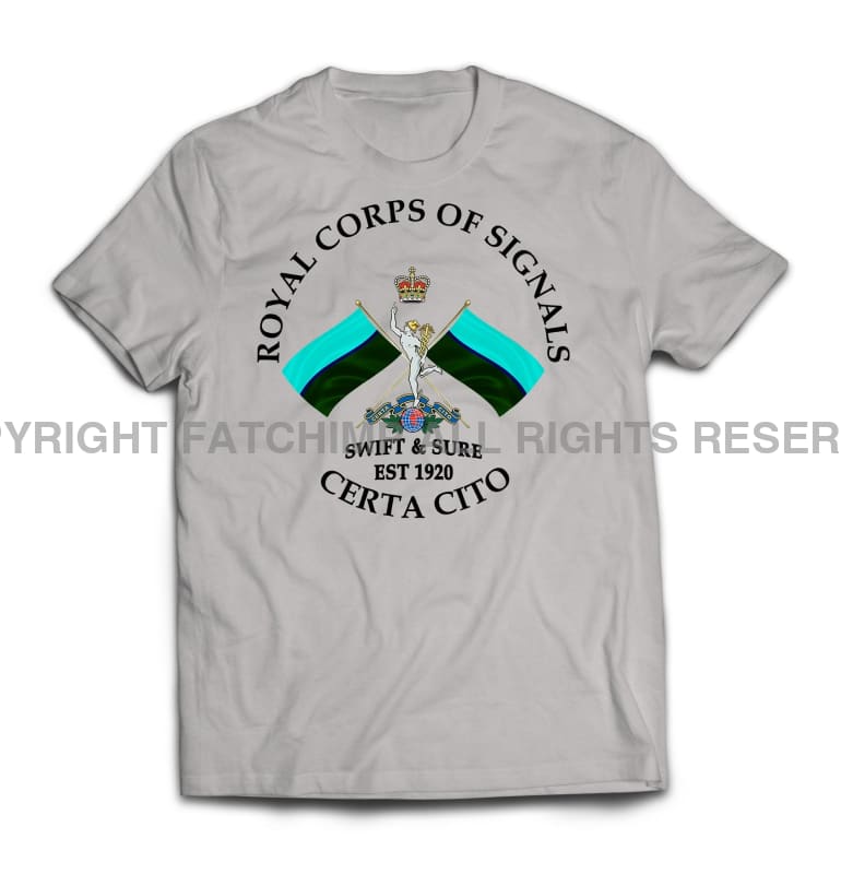 Royal Signals Swift And Sure Printed T-Shirt