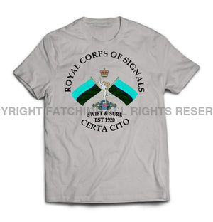Royal Signals Swift And Sure Printed T-Shirt