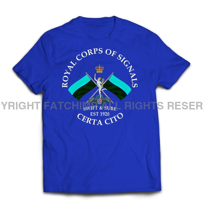 Royal Signals Swift And Sure Printed T-Shirt