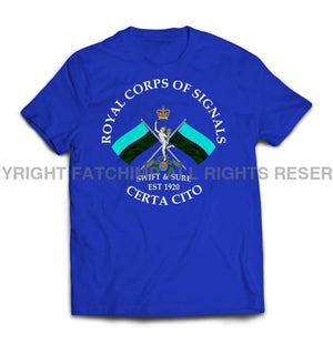 Royal Signals Swift And Sure Printed T-Shirt