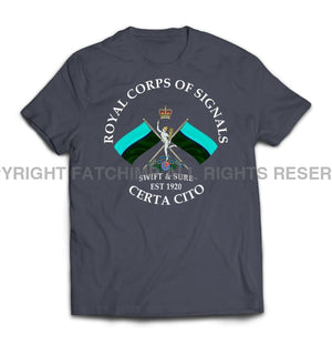 Royal Signals Swift And Sure Printed T-Shirt