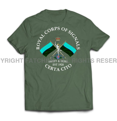 Royal Signals Swift And Sure Printed T-Shirt