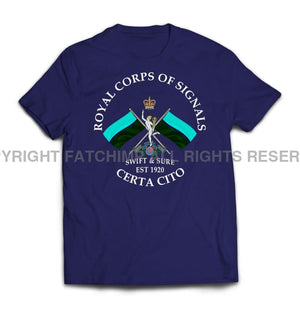 Royal Signals Swift And Sure Printed T-Shirt