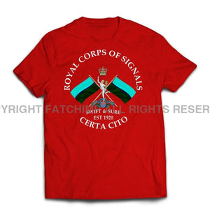 Royal Signals Swift And Sure Printed T-Shirt