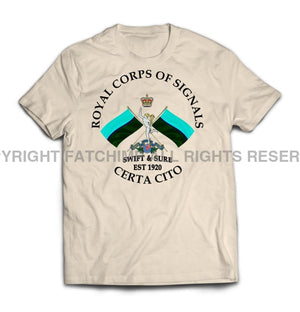 Royal Signals Swift And Sure Printed T-Shirt