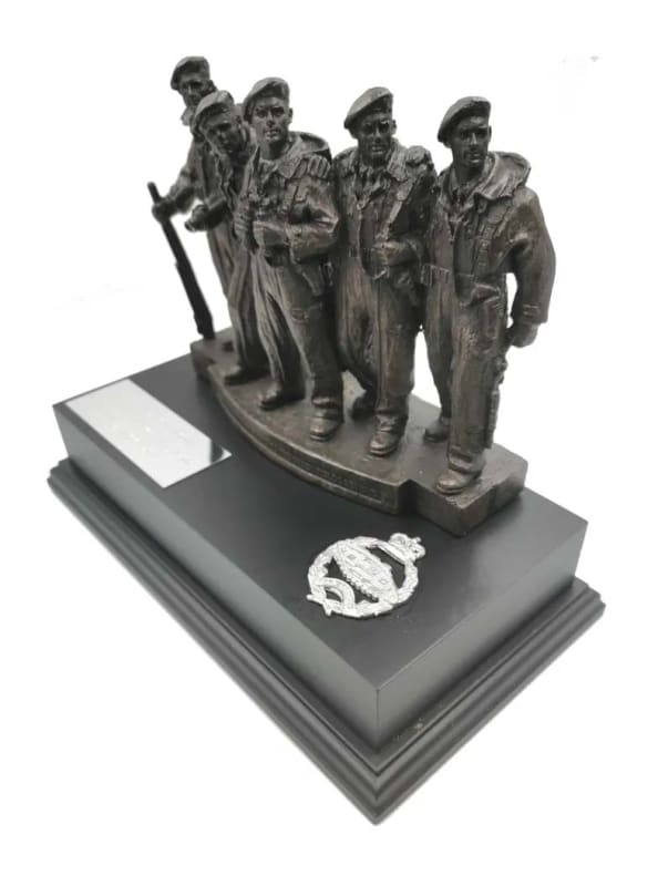 Royal Tank Regiment Comet Crew Cold Cast Bronze Statue