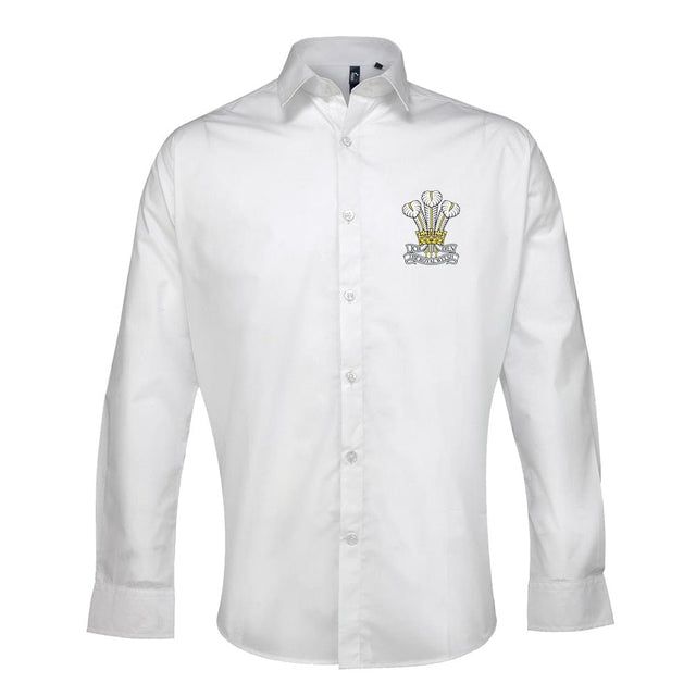 Royal Welsh Embroidered Long Sleeve Oxford Shirt