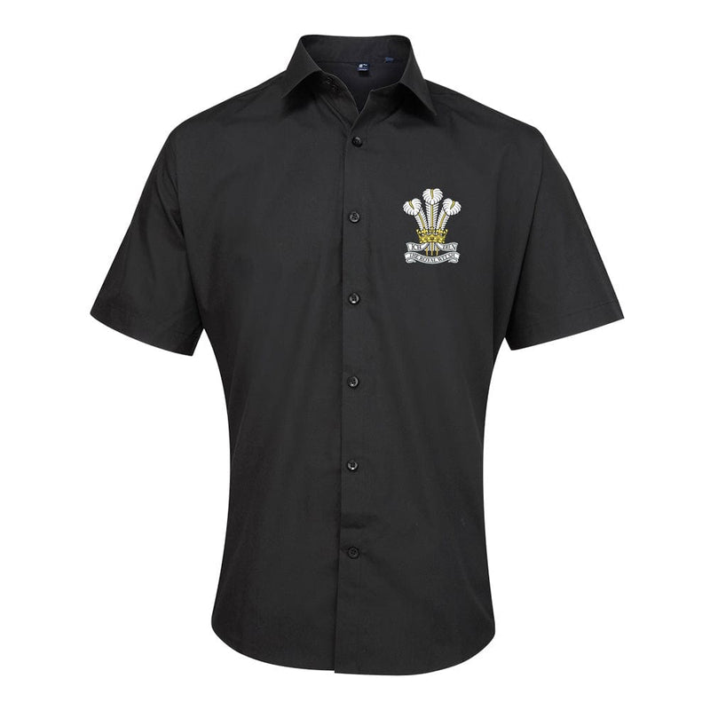 Royal Welsh Embroidered Short Sleeve Oxford Shirt