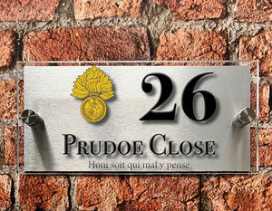 British Armed Forces Units House Sign - Choose Unit Logo