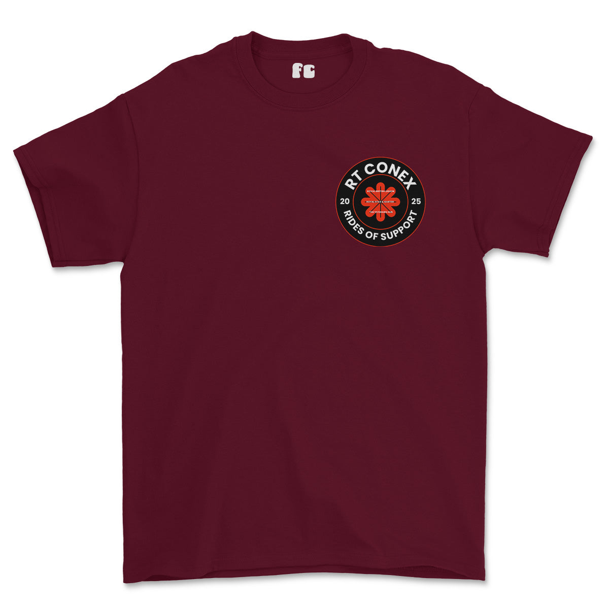 RT Conex Rides of Support 2025 Printed T-Shirt (Left Chest Logo)