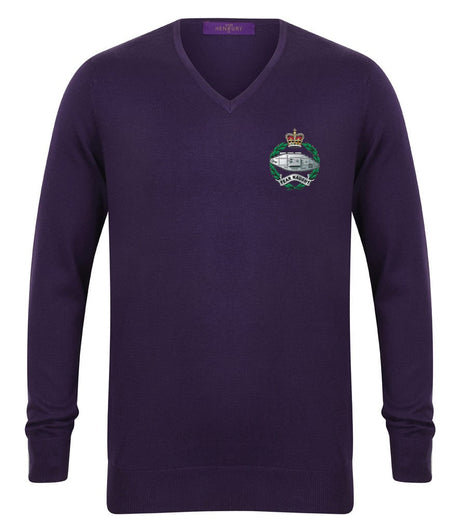 Royal Tank Regiment RTR Lightweight V Neck Sweater