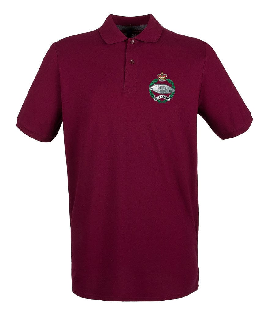 Royal Tank Regiment RTR Embroidered Pique Polo Shirt