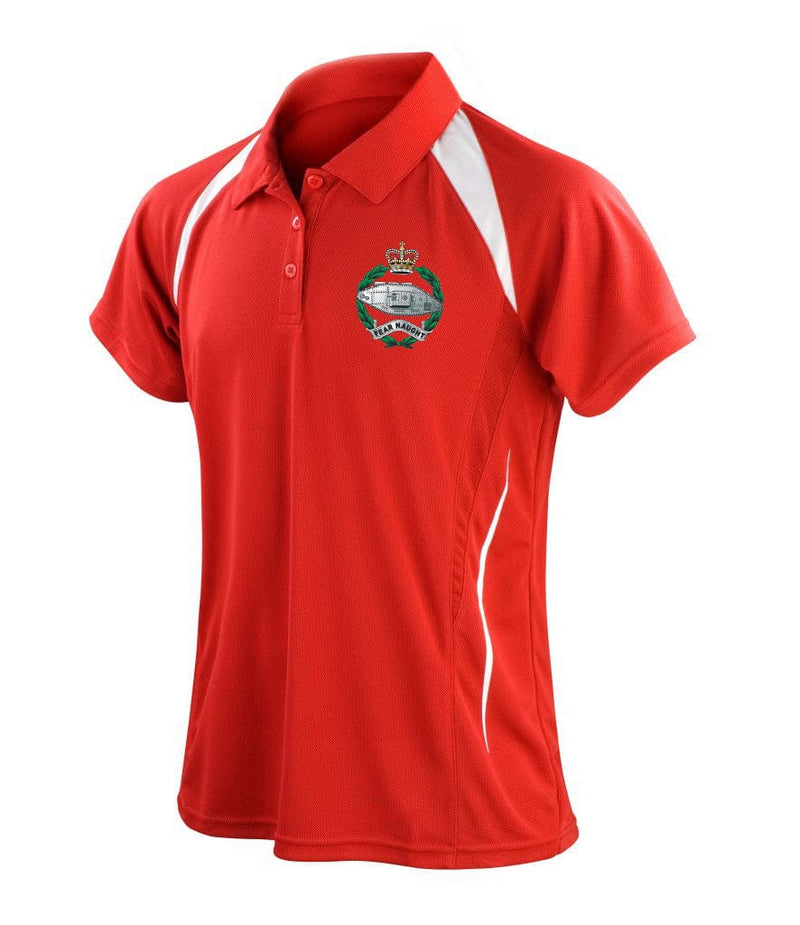 Royal Tank Regiment RTR Unisex Sports Polo Shirt