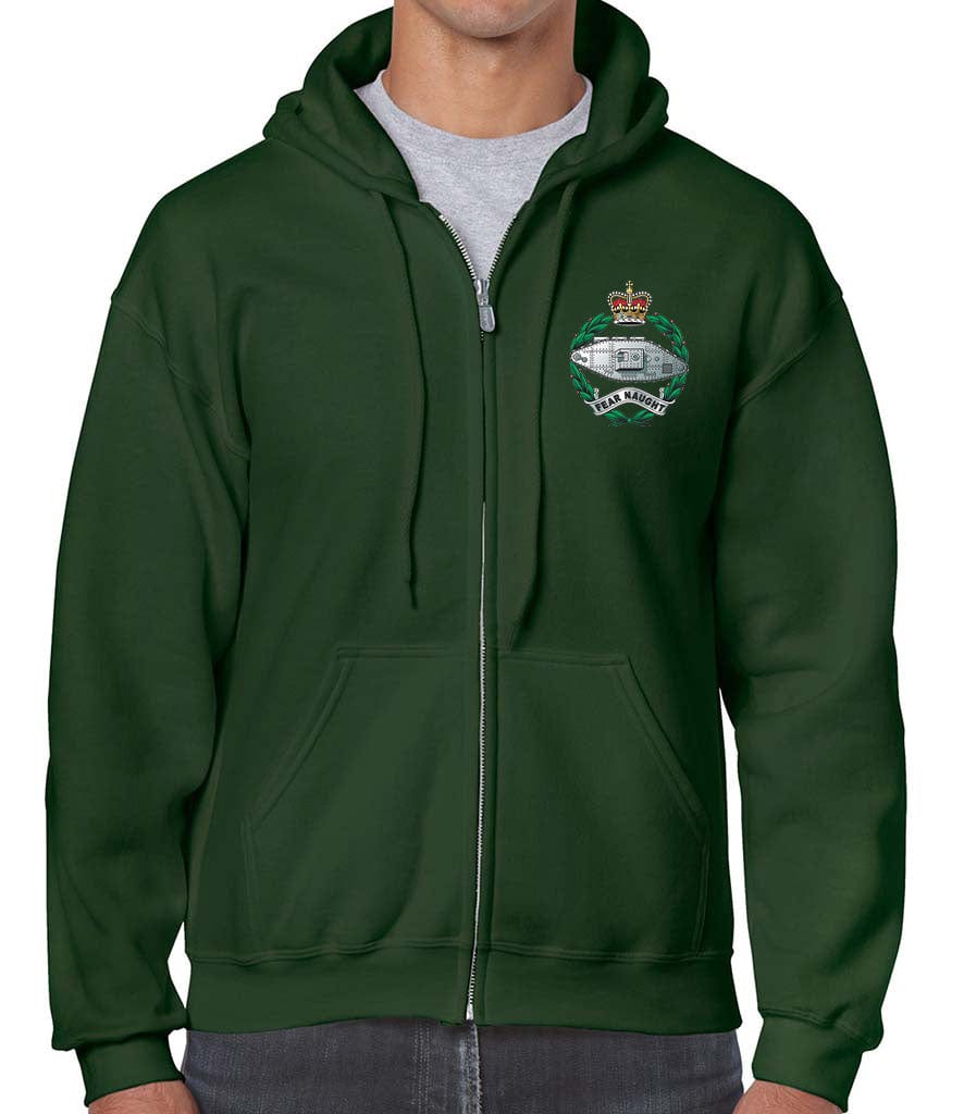 Royal Tank Regiment RTR Unisex Full Zip Hoodie