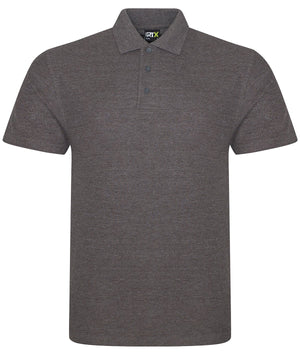 Gray polo shirt on a white background