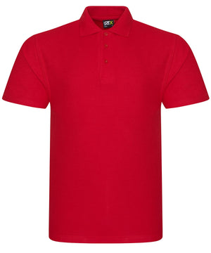 Red polo shirt on a white background