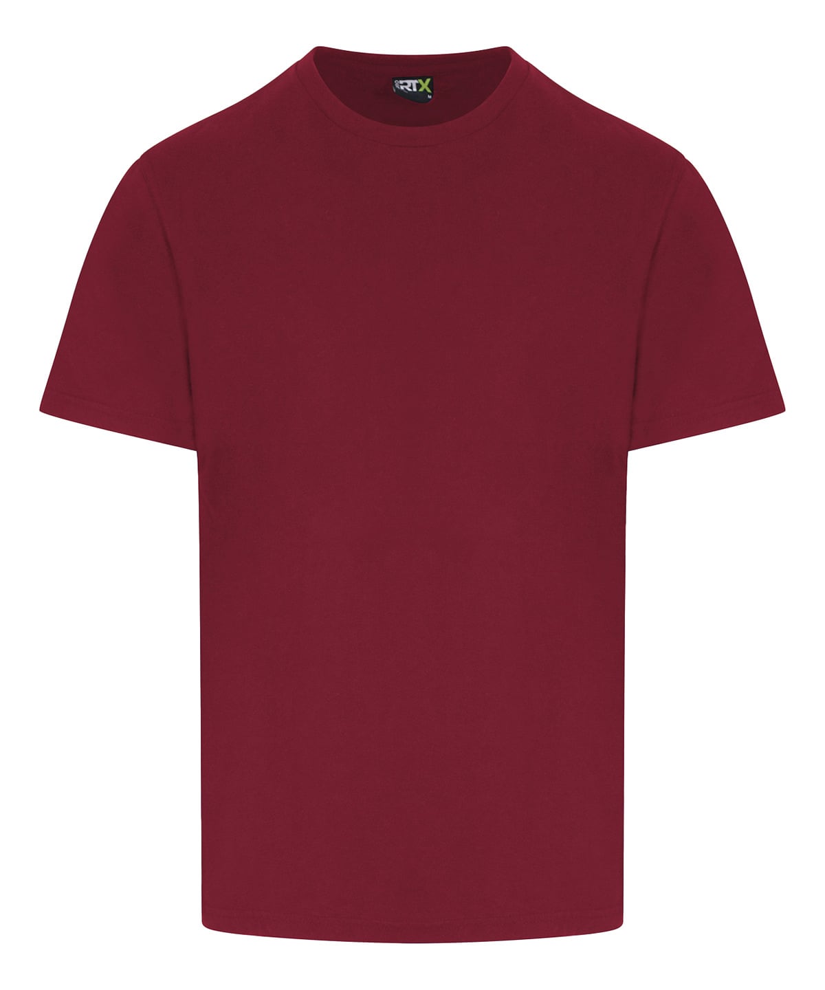 Maroon t-shirt on a white background