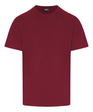 Maroon t-shirt on a white background