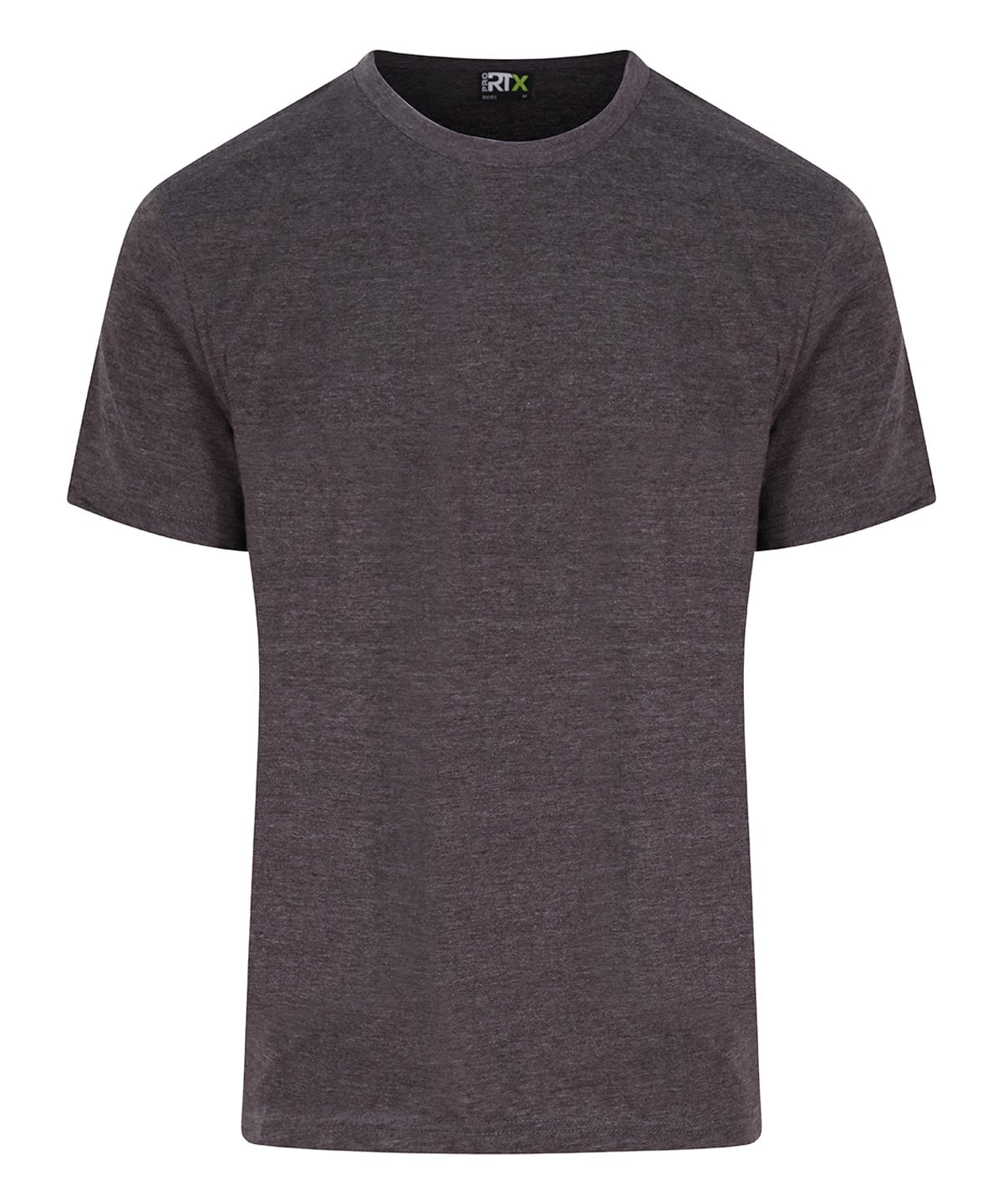 Dark gray t-shirt on a white background
