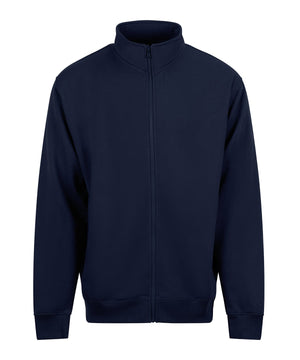 Navy blue jacket on a white background