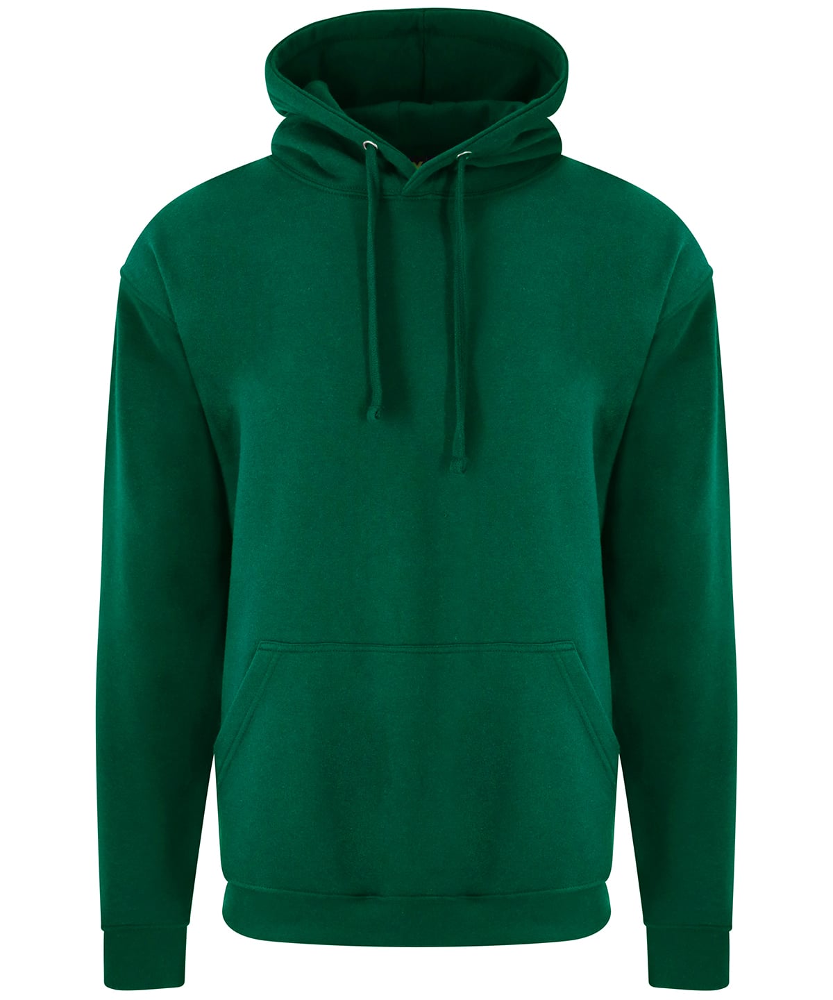 Green hoodie on a white background