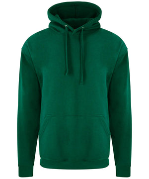 Green hoodie on a white background