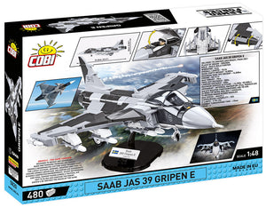 Saab JAS 39 Gripen E brick plane model - COBI 5820 - 480 bricks