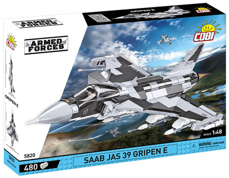 Saab JAS 39 Gripen E brick plane model - COBI 5820 - 480 bricks