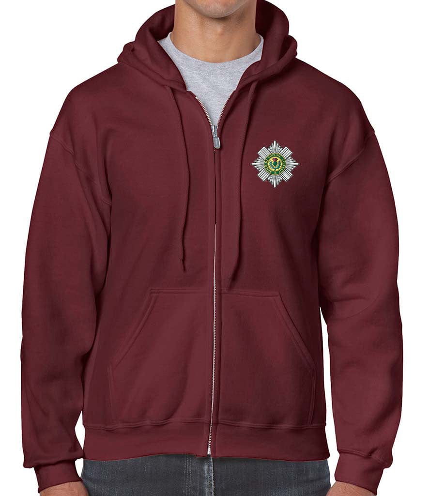 Scots Guards Unisex Full Zip Hoodie