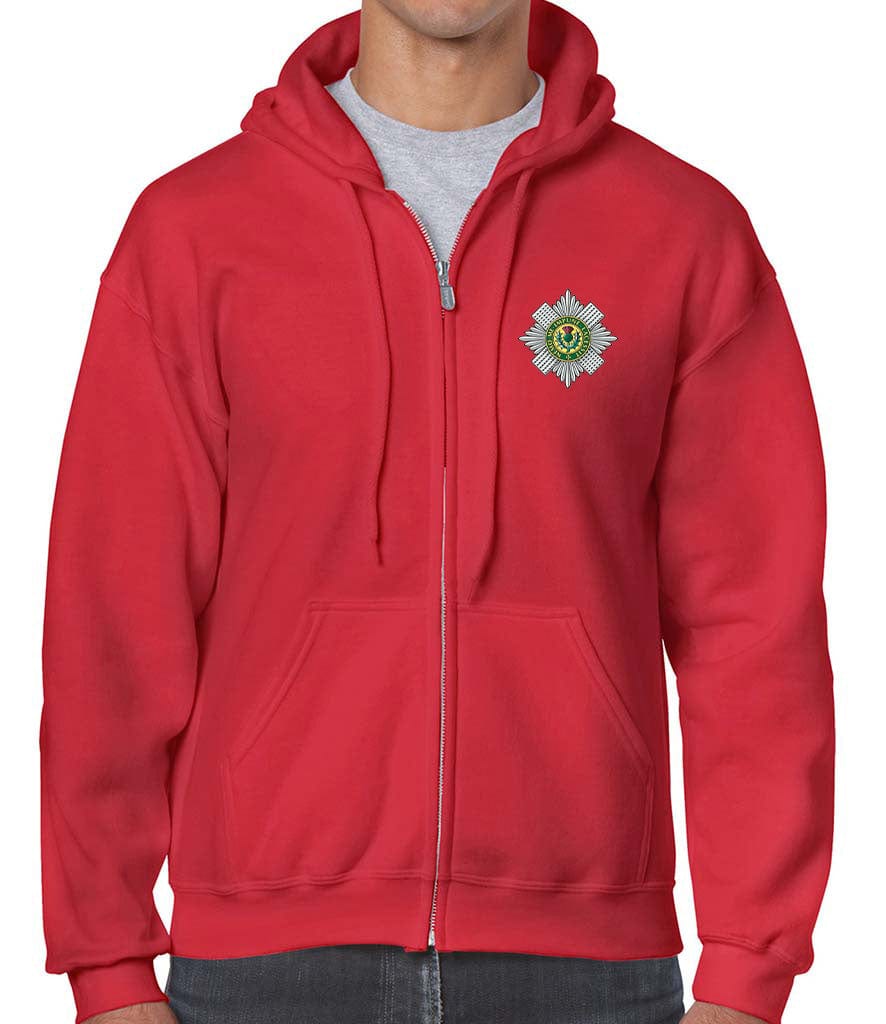 Scots Guards Unisex Full Zip Hoodie